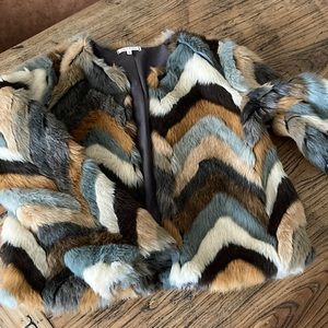 Faux fur lined jacket